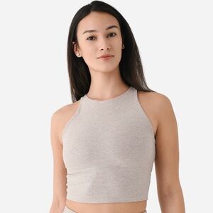 Beyond Yoga- Gray Heather Refocus Crop Tank
Size S